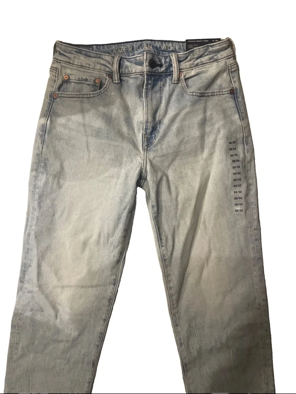 American Eagle easyflex athletic straight lightwash jeans nwt 30x32